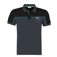 Load image into Gallery viewer, Grey Workwear Poloshirt featuring chest pocket and Kobelco logo.