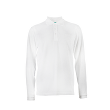 Load image into Gallery viewer, White Basic Polo Long Sleeve
