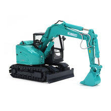 Lade das Bild in den Galerie-Viewer, Side view of the next generation Kobelco SK75SR-7 midi Scale Model. 
